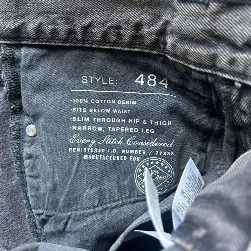 J. Crew 484 Jeans 30 x 30 Jeans NEW